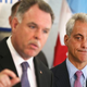 Chicago Police Superintendent Garry McCarthy and Mayor Rahm Emanuel at a press conference, Sept. 10, 2013, Chicago
Scott Olson/Getty Images